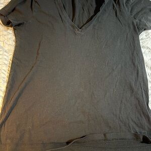 PINK Victoria's Secret Black Fitted Short Sleeve T-Shirt